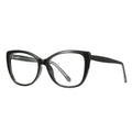 Classic Butterfly Cat Eye Blue Light Blocking Glasses in Glossy Black