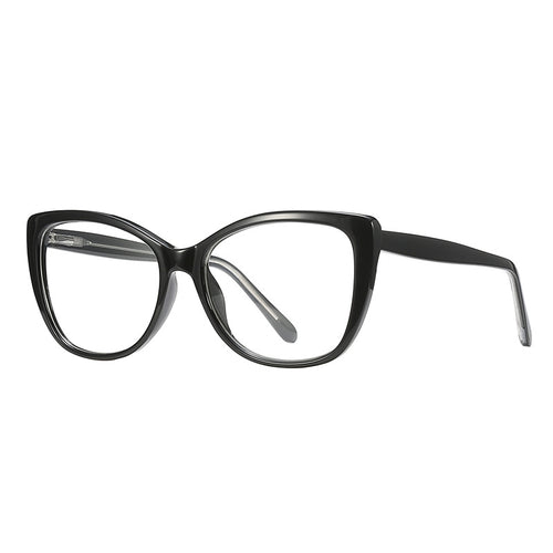 Classic Butterfly Cat Eye Blue Light Blocking Glasses in Glossy Black