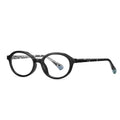 Contrast Temple Round Blue Light Blocking Glasses in Tortoiseshell & Red