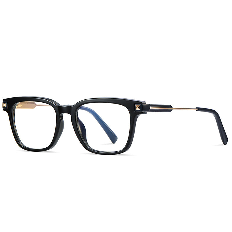 Classic Square Rivet Blue Light Blocking Eyeglasses