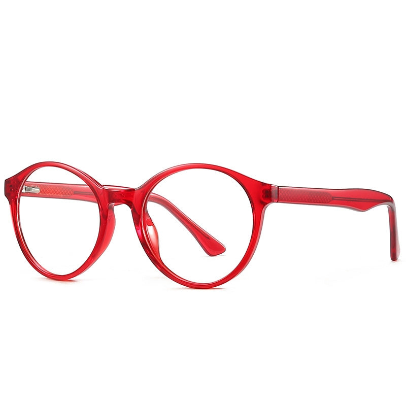 Red Round Blue Light Glasses