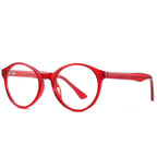 Red Round Blue Light Glasses