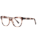 Glitter Cat Eye Blue Light Blocking Glasses in Rose Marble Tortoiseshell
