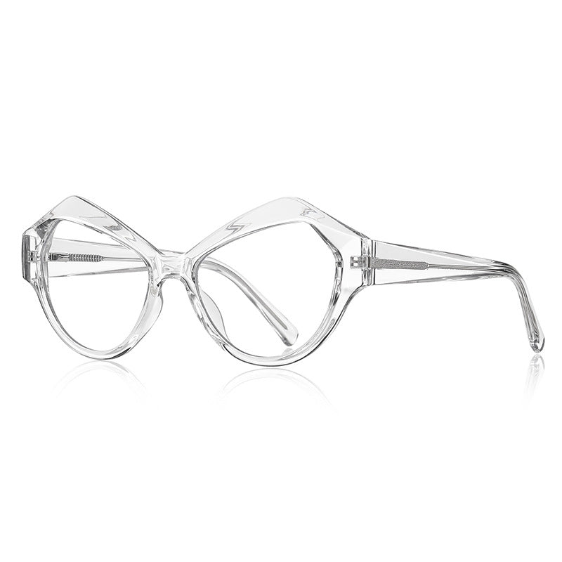 Diamond Cat Eye Blue Light Blocking Glasses in Royal Cobalt Blue to Lilac Gradient