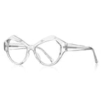 Diamond Cat Eye Blue Light Blocking Glasses in Royal Cobalt Blue to Lilac Gradient