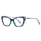 Graphic Cat Eye Blue Light Blocking Glasses