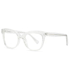 Glitter Cat Eye Blue Light Blocking Glasses in Sparkling Crystal Clear
