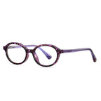 Contrast Temple Round Blue Light Blocking Glasses in Sky Blue & Blue Tortoise