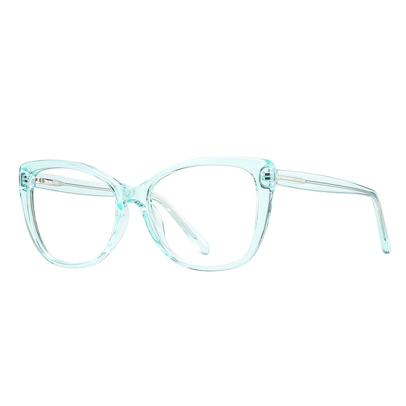Classic Butterfly Cat Eye Blue Light Blocking Glasses in Blush Peach Pink