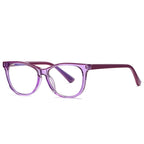 Colorblock Temple Cat Eye Blue Light Blocking Glasses in Aqua Mint & Turquoise