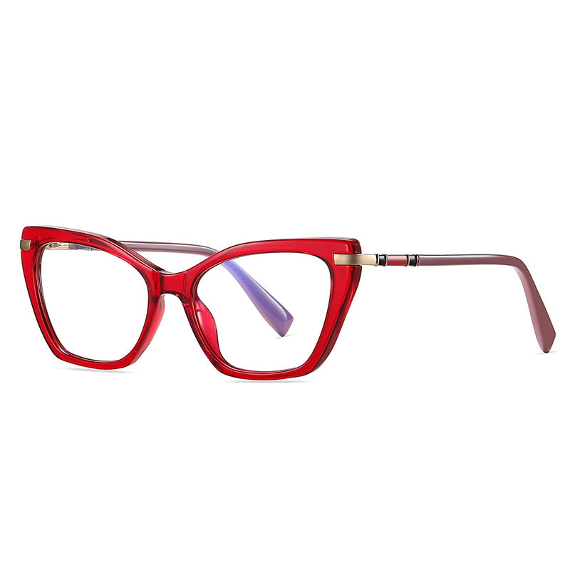 Graphic Cat Eye Blue Light Blocking Glasses