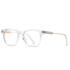 Classic Square Rivet Blue Light Blocking Eyeglasses