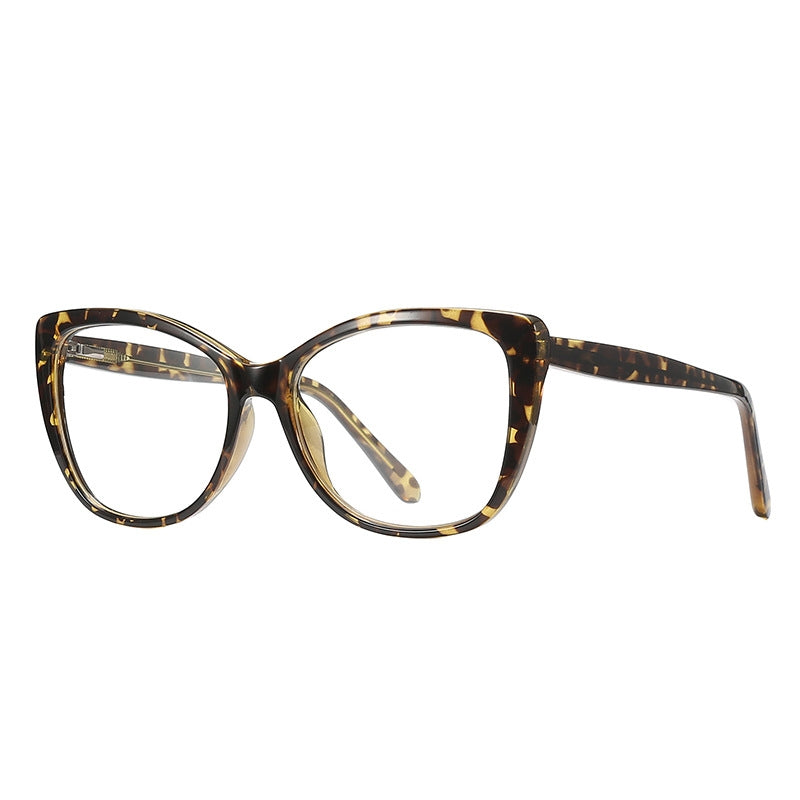 Classic Butterfly Cat Eye Blue Light Blocking Glasses in Crystal Clear
