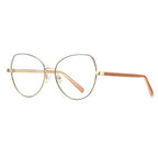 Oversized Metal Butterfly Blue Light Blocking Glasses