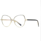 Oversized Metal Butterfly Blue Light Blocking Glasses