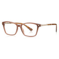 LENSVA Triangle Accent Rectangle Blue Light Blocking Glasses in Classic Tortoiseshell