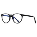 Classic Round Blue Light Blocking Glasses in Champagne