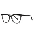 V-Bridge Butterfly Blue Light Blocking Glasses in Glossy Solid Black