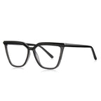 V-Bridge Butterfly Blue Light Blocking Glasses in Glossy Solid Black