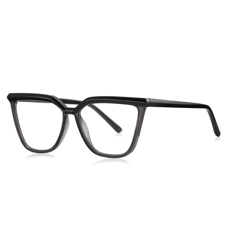 V-Bridge Butterfly Blue Light Blocking Glasses in Glossy Solid Black