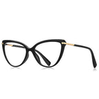 Black Modern Cat Eye Glasses