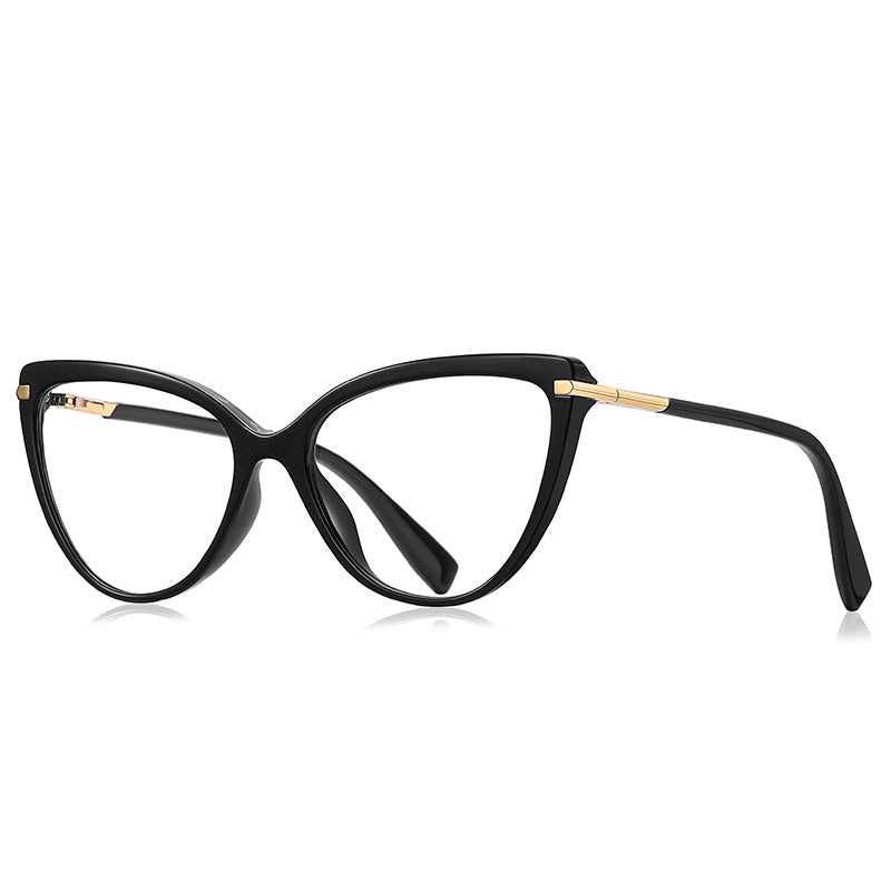 Black Modern Cat Eye Glasses