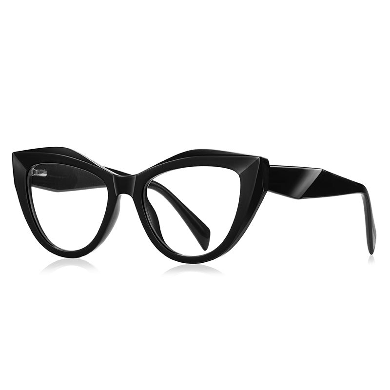 Clear Sculpted Cat Eye Blue Light Blocking Glasses