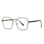 Honeycomb Hinge Butterfly Blue Light Blocking Glasses in Gold & Black