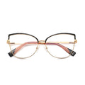 Bicolor Brow Butterfly Blue Light Blocking Glasses in Crimson Red & Blush Pink