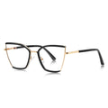 Enamel Trim Butterfly Blue Light Blocking Glasses in Gold & Black Enamel