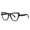 Crystal Halo Cat Eye Blue Light Blocking Glasses in Black & Crystal