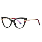 Vibrant Red Cat-Eye Glasses