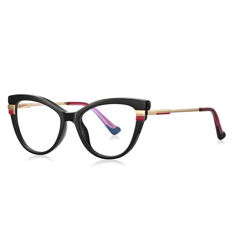 Vibrant Red Cat-Eye Glasses