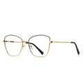 Enamel Wire Butterfly Blue Light Blocking Glasses in Gold & Black Enamel