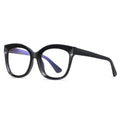 Black Oversized Cat-Eye Glasses