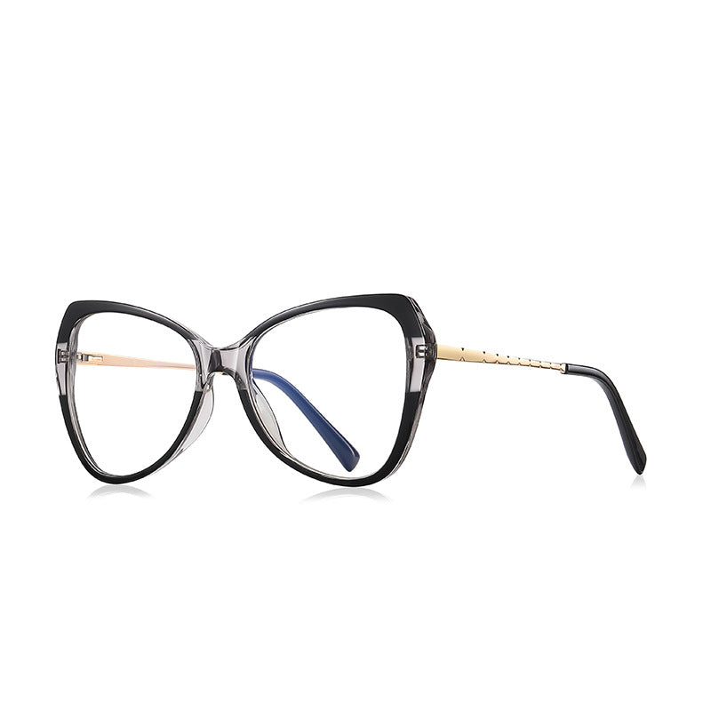 Winged Butterfly Blue Light Blocking Glasses in Black &amp; Clear