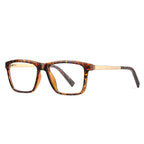 Modern Rectangle Blue Light Blocking Glasses in Tortoiseshell & Gold