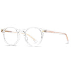 Translucent Pink Round Glasses