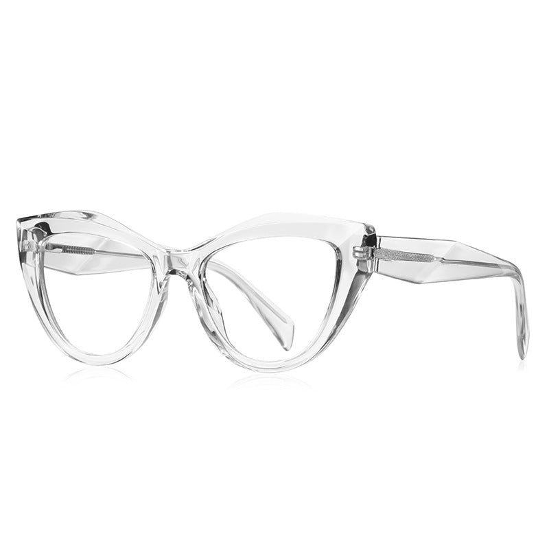Black Sculpted Cat Eye Blue Light Blocking Glasses