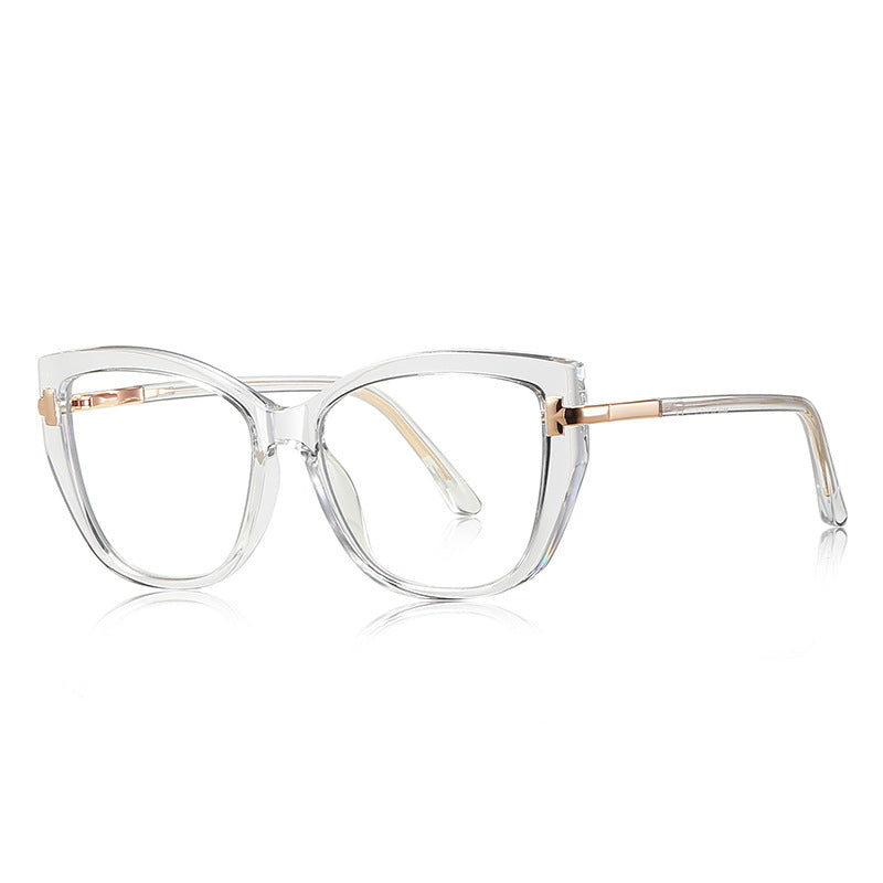 T-Bar Butterfly Blue Light Blocking Glasses in Crystal Clear