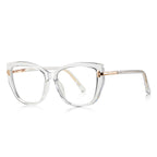 T-Bar Butterfly Blue Light Blocking Glasses in Crystal Clear