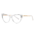 Studded Brow Cat Eye Blue Light Blocking Glasses