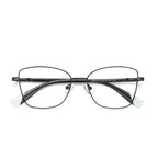 Matte Wire Butterfly Blue Light Blocking Glasses in Matte Black