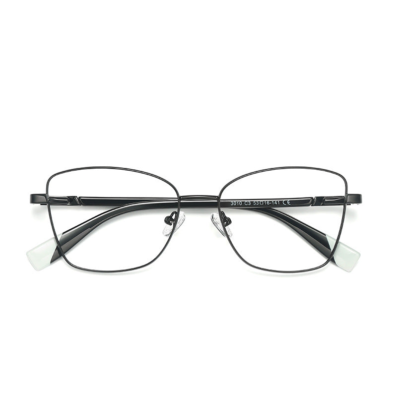 Matte Wire Butterfly Blue Light Blocking Glasses in Matte Black