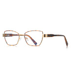Pyramid Stud Butterfly Blue Light Blocking Glasses in Gold & Tortoiseshell