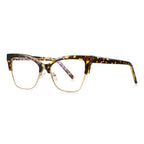 Semi-Rimless Browline Cat Eye Blue Light Blocking Glasses in Cobalt Royal Blue