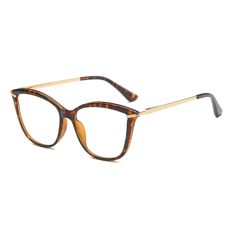 Browline Cat Eye Blue Light Blocking Glasses in Classic Tortoiseshell &amp; Gold