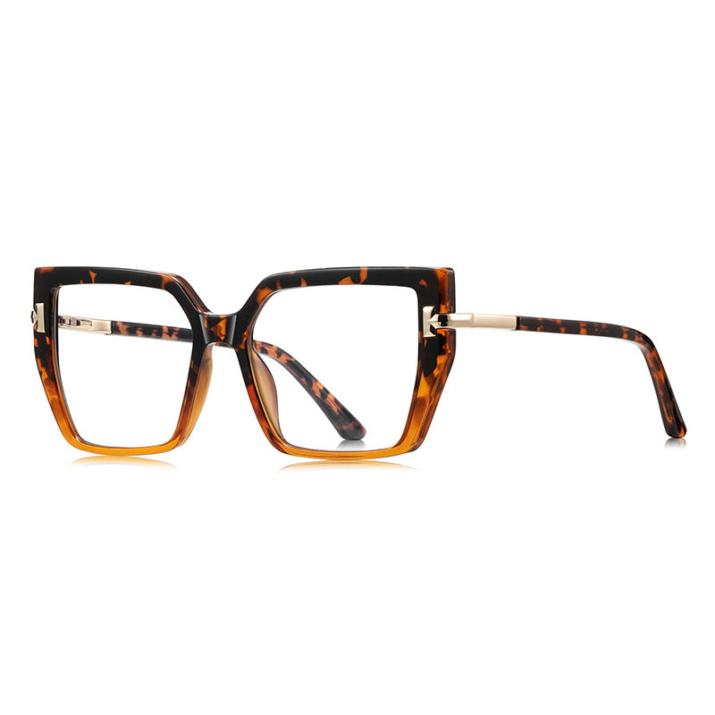 Butterfly Square Blue Light Blocking Glasses in Tortoiseshell & Gold