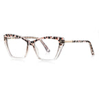 Chevron Hinge Cat Eye Blue Light Blocking Glasses in Pink Tortoiseshell