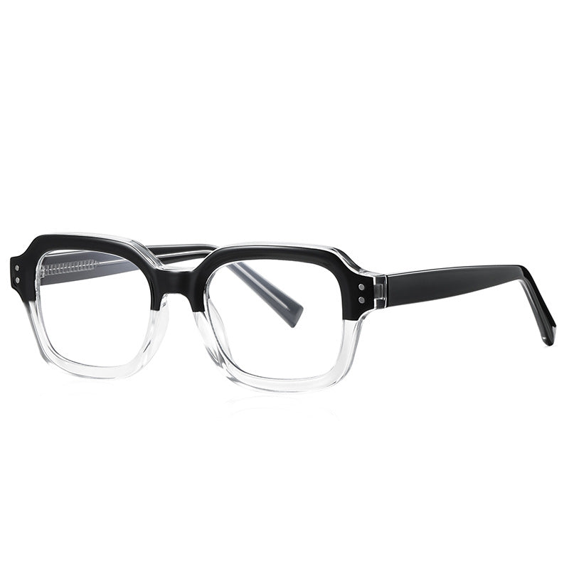 Blue Translucent Square Glasses